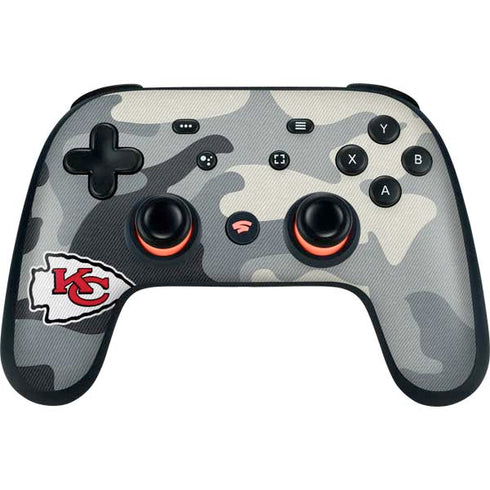 NFL Kansas City Chiefs Camo Google Stadia Controller Skin